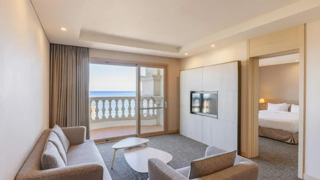 غرفة تنفيذية عائلية بسريرين منفصلين، Sol Beach Yangyang 1/1