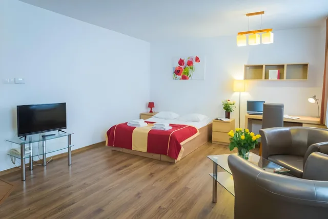 غرفة أساسية بسرير مزدوج بمطبخ، Warsaw - Apartments Apartamenty Wilanow 1/1