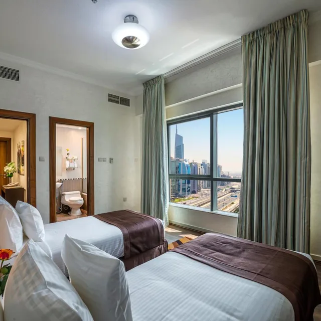 شقة بسرير فردي بغرفتي نوم، City Premiere Marina Hotel Apartments 2/8