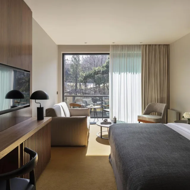 غرفة بسرير مزدوج بإطلالة على الجبل، The Lynx | Mountain Resort Florina 4/6