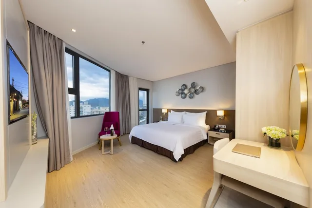 غرفة غراند ديلوكس بسرير كوين بإطلالة على البحر، DQua Hotel and Apartment 4/10