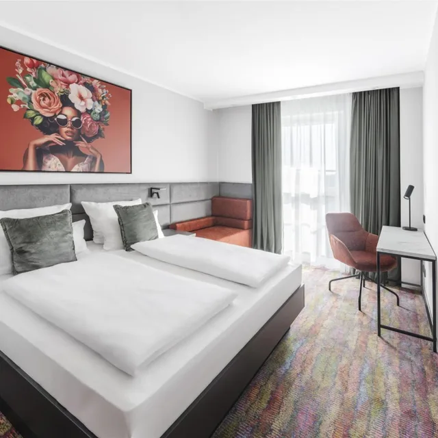 استوديو بسرير كينج مع أريكة بمنطقة جلوس بمطبخ صغير لذوي الإعاقة، Aiden by Best Western Velbert 1/5