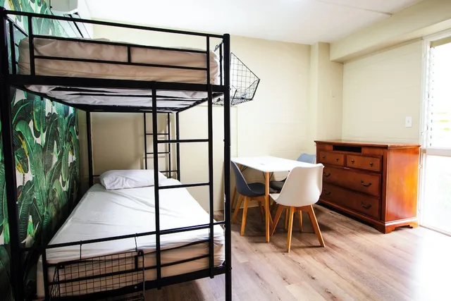 سكن مشترك مختلط ديلوكس بأربعة أسرّة بمطبخ، Waikiki Beachside Hostel 2/4