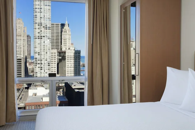 استوديو بسريرين مزدوجين بإطلالة على المدينة، Springhill Suites Chicago Downtown River North 6/10