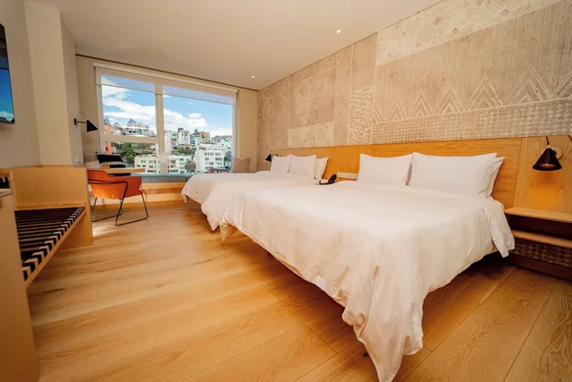 غرفة بانورامية بسريرين كوين بإطلالة، Go Quito Hotel 1/10