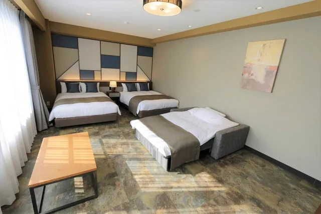 Premium, Economy, 2 Double Beds, Sofa, Hotel Shinpoin Osaka 1/7