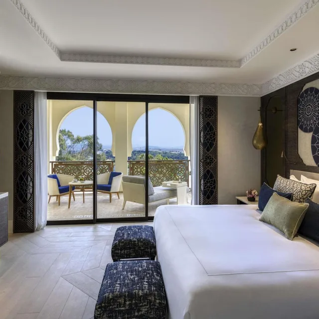 جناح ديلوكس بسريرين منفصلين وسرير كينج، Fairmont Tazi Palace Tangier 2/7