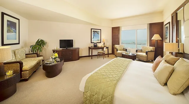 Premium, Chalet, Twin Beds, King Bed, Beach Front, Terrace, Danat Jebel Dhanna Resort 9/10