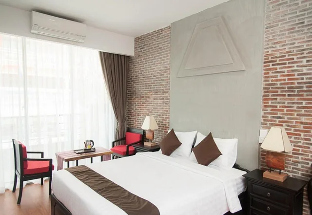 غرفة ديلوكس عائلية بسريرين كوين بشرفة، Vacation Boutique Hotel 2/2