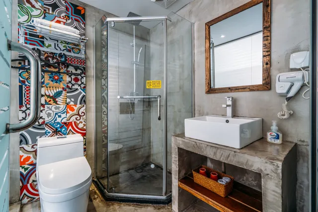 غرفة كومفورت بسرير كوين، Hotel Chengdu Bang Bar&Hostel 6/7