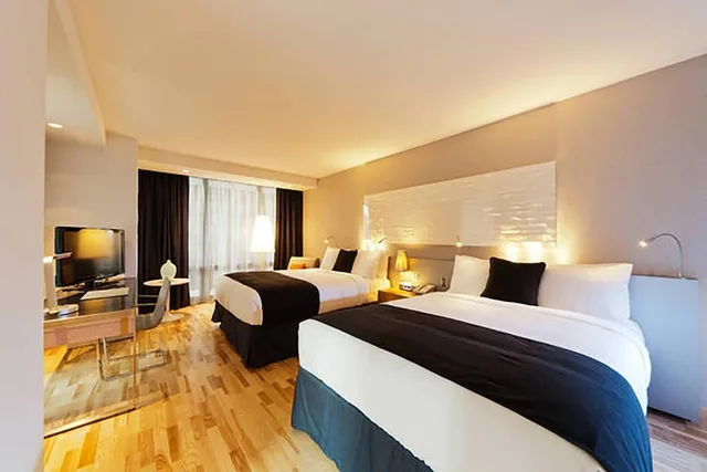 غرفة بريميوم بسريرين كوين بإطلالة على المتنزه، Radisson Blu Aqua Hotel, Chicago 1/7