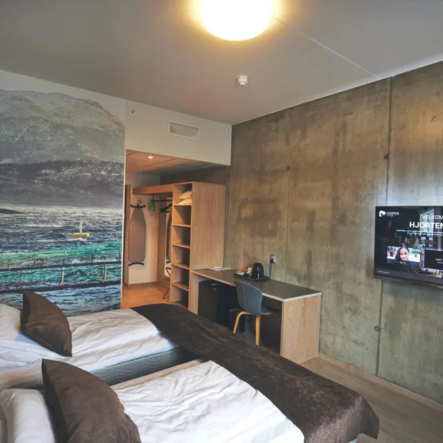غرفة سوبيريور بسرير مزدوج، Hjorten Hotell Hitra 5/7