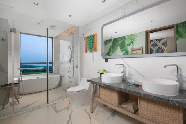 جناح بسرير كينج بإطلالة على الحديقة بغرفتي نوم، Holiday Inn Resort Qionghai Guantang 7/7