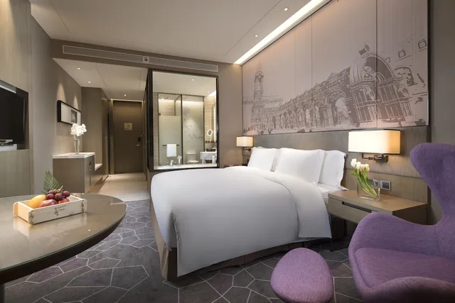 غرفة بريميوم بسريرين منفصلين للمدخنين، CROWNE PLAZA HARBIN SONGBEI 2/4