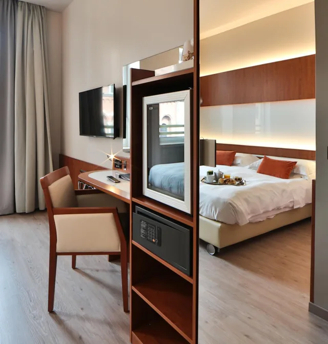 غرفة بسرير مزدوج أو سريرين منفصلين، Best Western Hotel Madison 5/10
