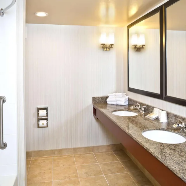 غرفة بسرير كينج بحوض استحمام لذوي الإعاقة، Hilton Garden Inn Baltimore/White Marsh 3/4