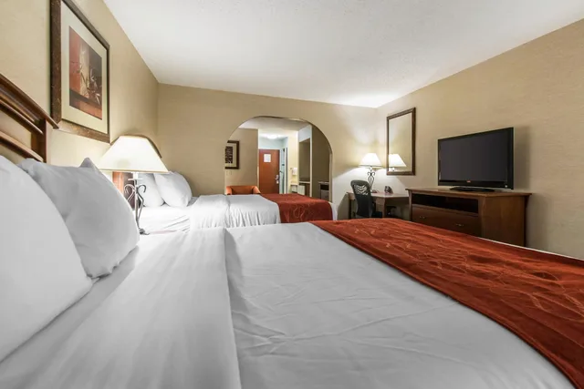 جناح بسريرين كوين بشرفة، Comfort Suites At Evergreen Parkway 1/6