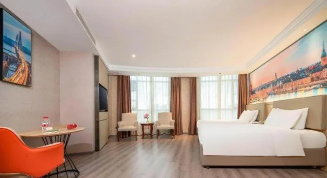 غرفة ديلوكس بسريرين منفصلين، Vienna 3 Best Hotel (Dongguan Liaobu Shida Road) 1/1