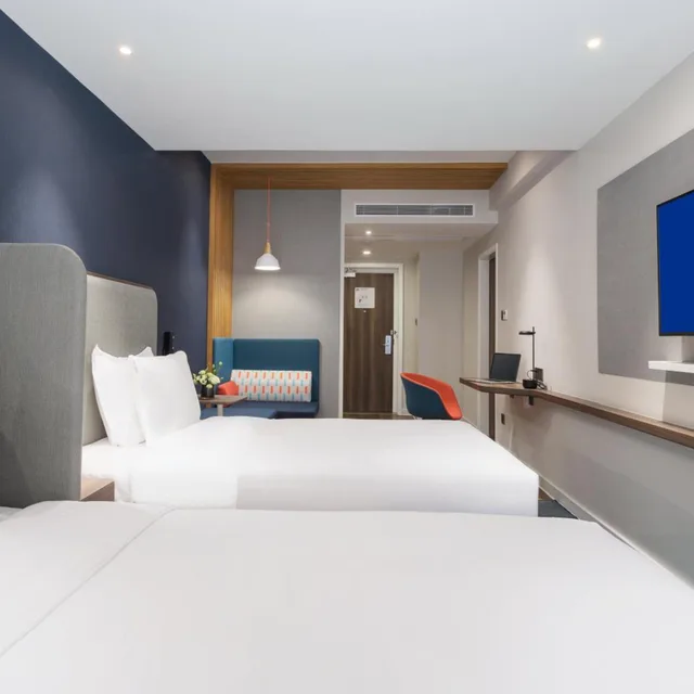 غرفة قياسية بسرير فردي بإطلالة على الحديقة، Holiday Inn Express Foshan Chancheng 1/4