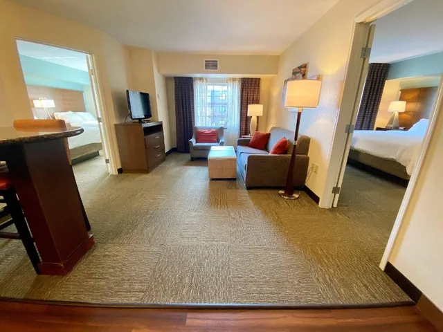 2 Bedrooms, Suite, 1 King and 2 Double Beds, Accessible, Staybridge Suites Great Falls 3/3