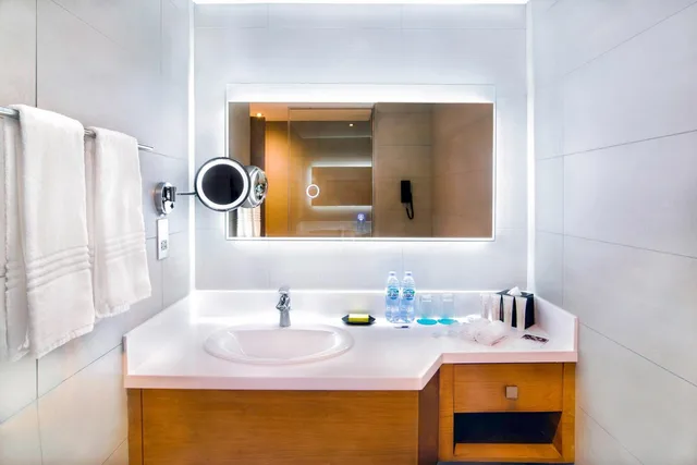 Guest Room, Deluxe, King Bed, City View, Le Meridien Abu Dhabi 9/10