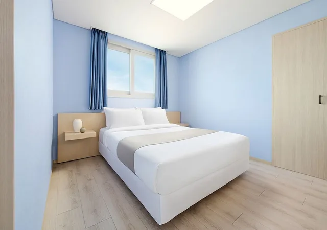 غرفة ديلوكس بسرير مزدوج، Hanwha Resort Daecheon Paros 3/9