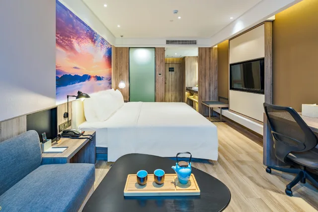 غرفة سوبيريور بسرير مزدوج، Atour Hotel (Wenzhou International Airport Olympic Sports Center) 1/1