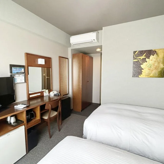 غرفة قياسية بسريرين منفصلين للمدخنين، Hotel Route-Inn Iwata Inter 1/6