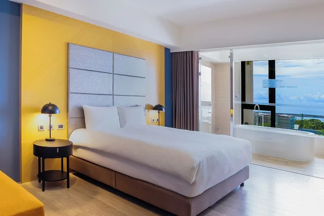 غرفة بريميير بسرير كينج بإطلالة على البحر، Lakeshore Hotel Hualien 1/10