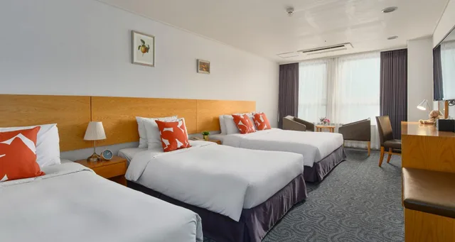 غرفة ديلوكس عائلية بثلاثة أسرّة، Hotel Atrium Jongno 1/1