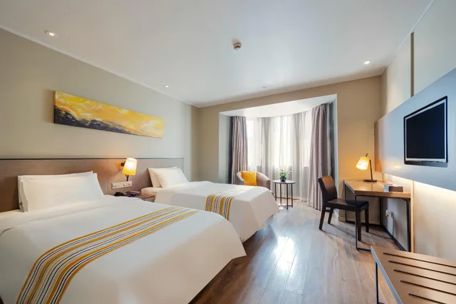 غرفة سوبيريور بسريرين منفصلين، Jiahong Hotel Shanghai Pudong Airport Chuansha Metro Station 1/1