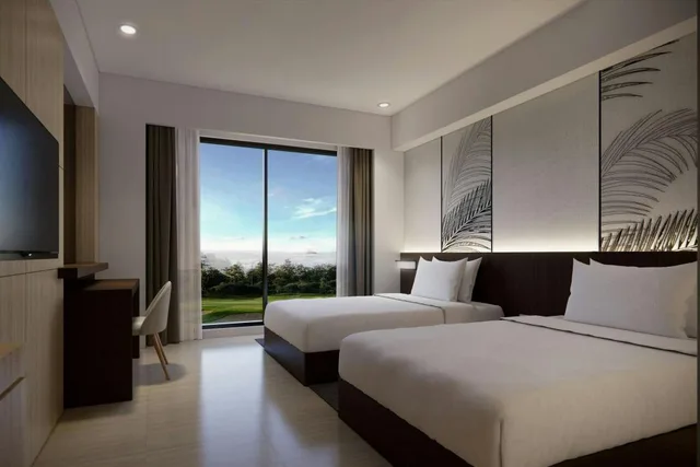 غرفة بسريرين منفصلين بإطلالة على الحديقة، Courtyard by Marriott Manado 4/6