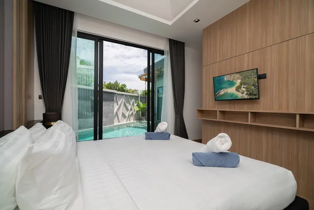 2 Bedrooms, Pool, West, Villa, 2 King Beds، Rawai Vip Villas Kids Park And Spa 3/10