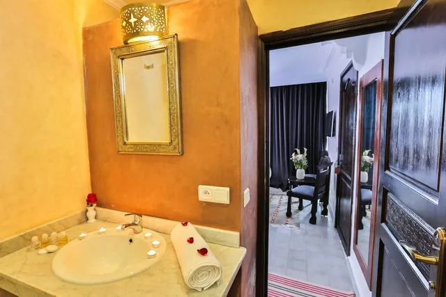 استوديو فاخر بسرير كينج بإطلالة على البحر مع أريكة، Riad Diamant Blanc 7/7