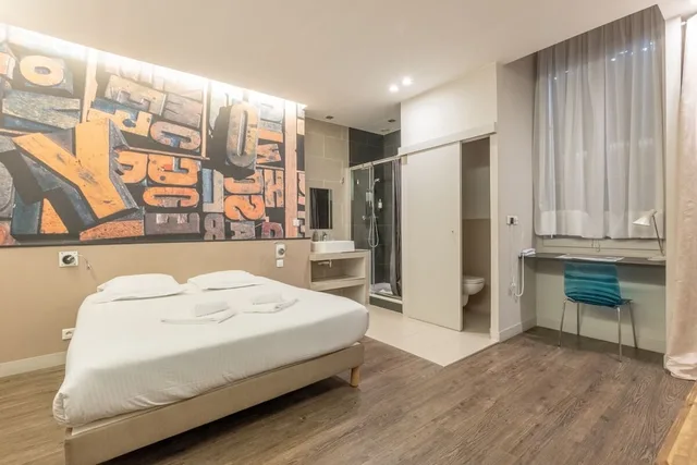 غرفة كومفورت بسرير مزدوج، Hotel De La Presse Bordeaux 3/4