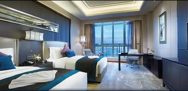 غرفة قياسية بسريرين منفصلين، Crowne Plaza Tianjin Jinnan 1/2