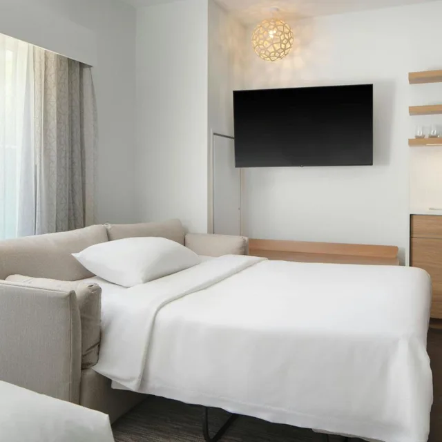 جناح بسرير كينج بغرفة نوم واحدة مع أريكة، Magnuson Hotel Lenox 2/3