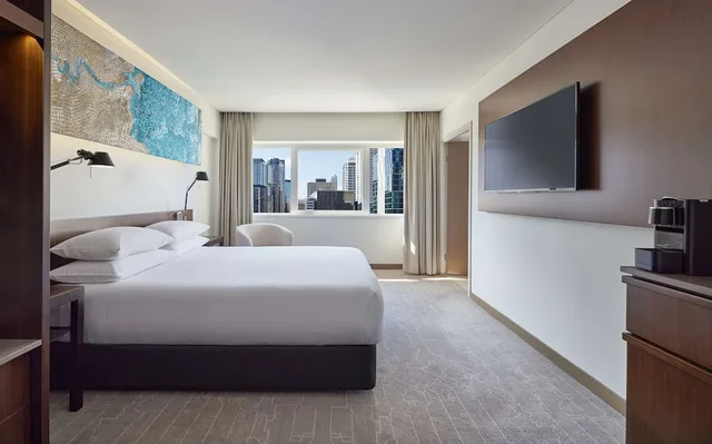 غرفة بسرير كوين بإطلالة على النهر، Hyatt Regency Brisbane 2/4