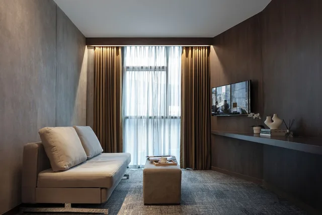 جناح جونيور بسرير كينج مع أريكة، Oakwood Bencoolen Singapore 4/7