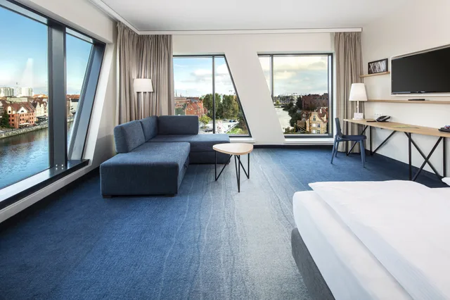 غرفة بريميوم بسرير كينج بإطلالة على النهر، Holiday Inn Gdansk - City Centre 6/10