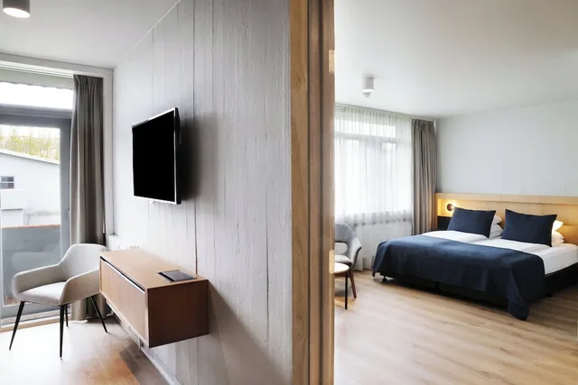 غرفة ديلوكس عائلية بأسرّة بطابقين مع أريكة، Fosshotel Reykholt 1/3