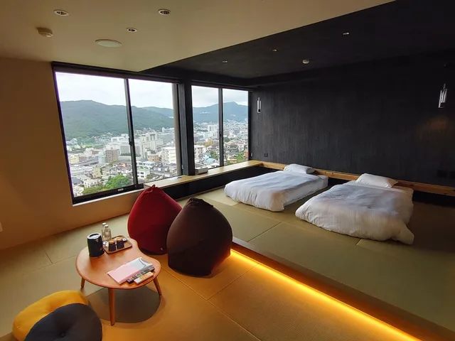 غرفة قياسية بسريرين منفصلين وفرشتي فوتون، Hotel Nagasaki 1/1