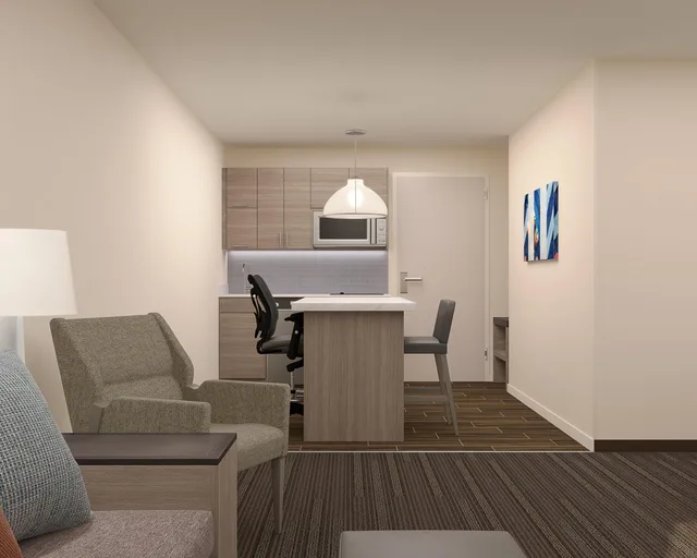 جناح استوديو بسرير كينج مع أريكة بمطبخ لذوي الإعاقة، Hyatt House Sacramento Airport - Natomas 1/1