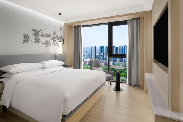 جناح تنفيذي بسريرين كينج بإطلالة على المدينة بشرفة بغرفتي نوم، Courtyard Sejong 4/7