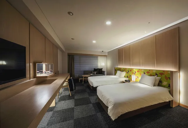 Deluxe, Twin Beds, NOKU KYOTO 1/3