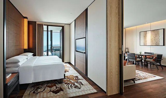 جناح غراند بسرير كينج بإطلالة على البحر، Grand Hyatt Sanya Haitang Bay Resort Spa 1/2