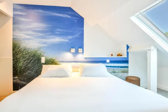 غرفة سوبيريور بسرير مزدوج بشرفة، HÔTEL LES VAGUES 1/4