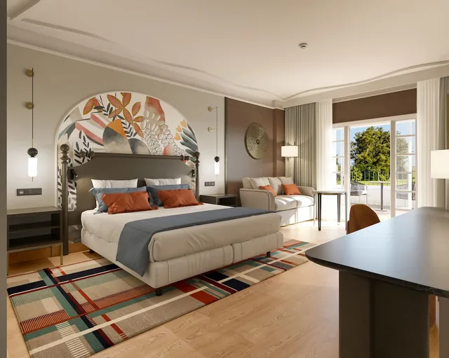 Room, King Bed, Golf Course View, Sofa, Balcony، La Manga Club Hotel Principe Felipe 3/7