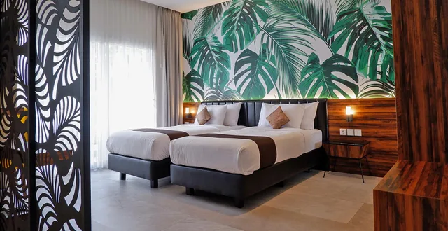 جناح بسريرين منفصلين، Front One Resort Magelang 2/2