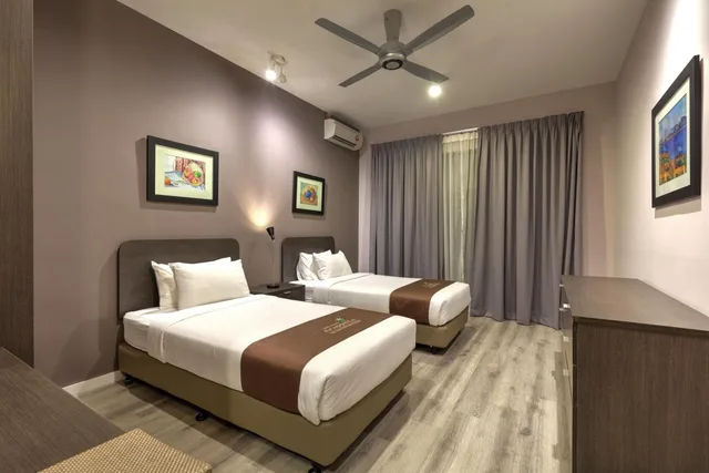 جناح عائلي ديلوكس بغرفتي نوم، Acappella Suite Hotel 3/10